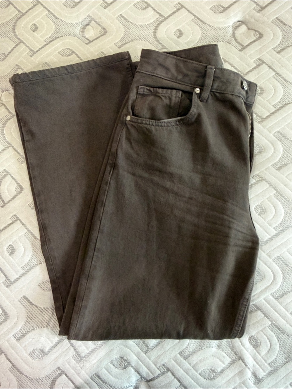 Mango Women's Dark Brown Jeans